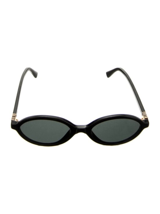 Miu Miu Accessories - Miu Miu SMU 04Z oval black acetate Sunglasses - Unworn without box
